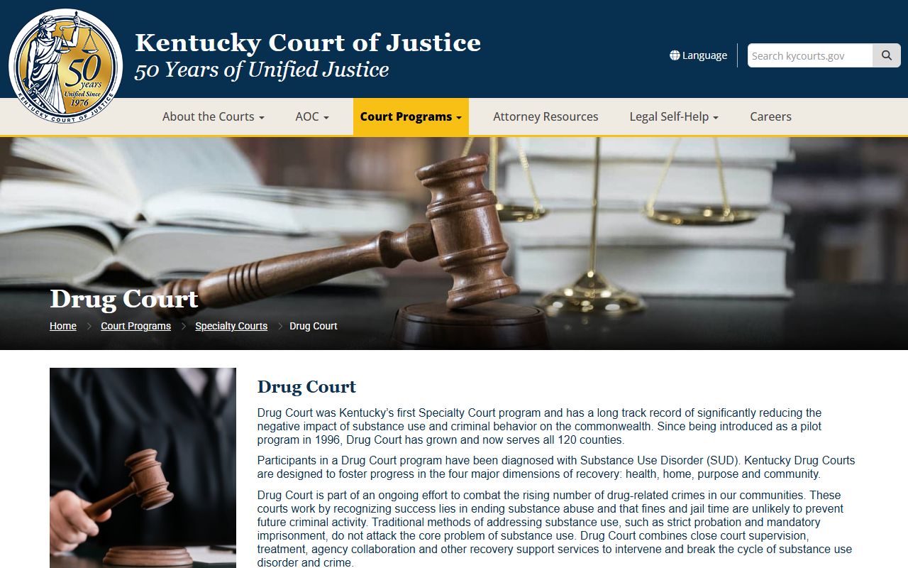 Adair County Circuit Court Clerk records Kentucky Drug Court