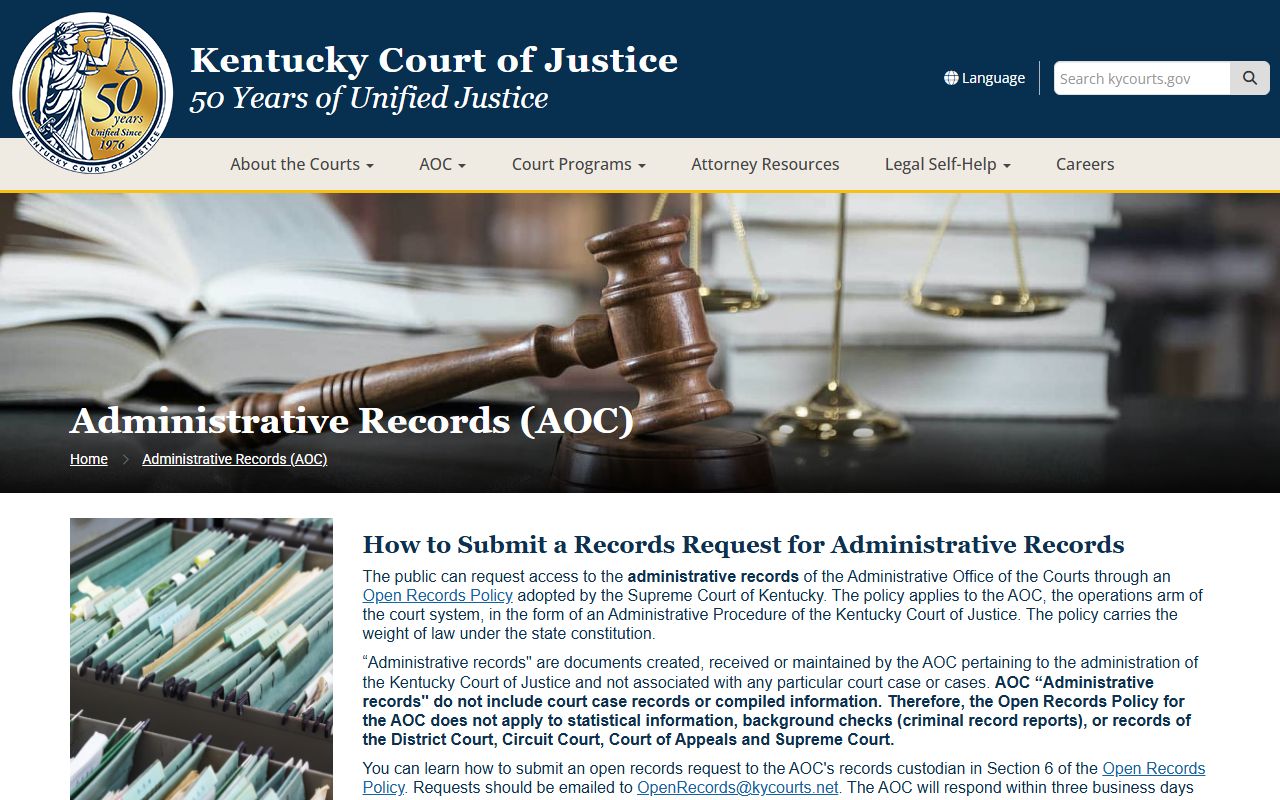 Adair County court records AOC administrative records