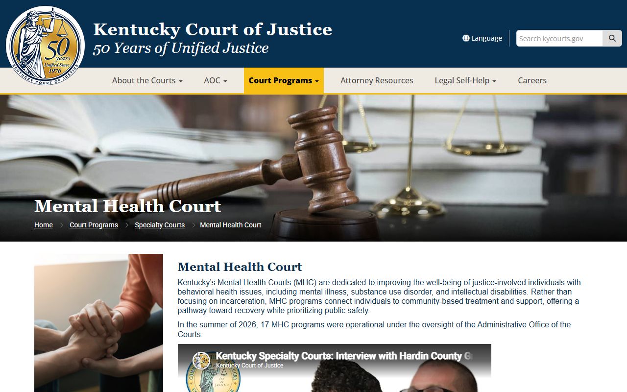 Adair County Circuit Court records Kentucky Mental Health Court